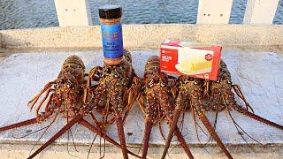 Catching Lobster by Hand and Grilling Em with Butter