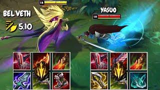 BELVETH vs YASUO FULL BUILD FIGHTS & Best Pentakills