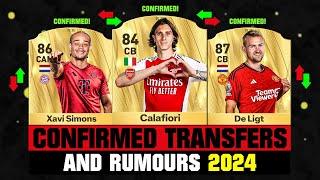 FIFA 25  NEW CONFIRMED TRANSFERS & RUMOURS  ft. Calafiori Xavi Simons De Ligt... etc