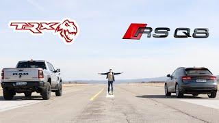 DRAG RACE Dodge RAM 1500 TRX vs Audi RSQ8