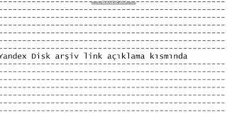 Yandex Disk Türk İfşa Arşiv #1