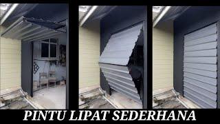 DIY Making Bi folding Garage Door II Membuat Pintu Lipat Garaj