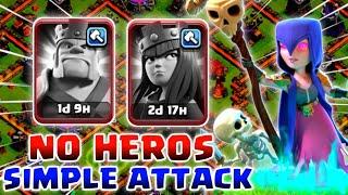 TOWNHALL 10 NO HEROS Attack strategy