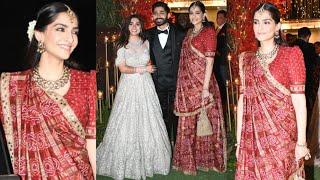 Sonam Kapoor spotted at her Friends Wedding 