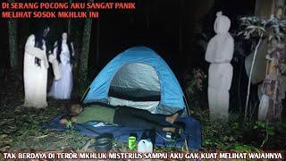 Camping horor Tidur diserang pocong dan kuntilanak aku sampai ketakutan ketika melihat mukanya busuk