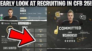 EARLY LOOK AT RECRUITING IN CFB 25 100 SPEED IS IT TOO EASY?