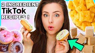 Testing Viral 2 Ingredient Tiktok Recipes From Tiktok