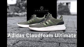 Adidas Cloudfoam Ultimate ‘GreenCarbon’  UNBOXING  fashion shoes  2018