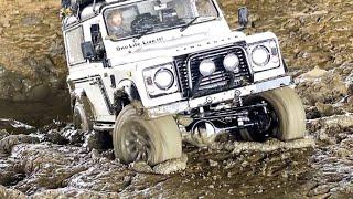 110 Scale RC4WD Gelande II LAND ROVER DEFENDER D90 Off-Road driving on various terrains 4X4 RC Car