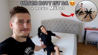 ENDLICH UNSER BETT IST DA  Neue Möbel aufbauen  Wohnungsvlog