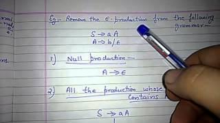 Removal of epsilon∈ production