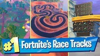 Complete a lap of a Desert Snowy + Grasslands Race Track - Fortnite Season 9 Week 5 Challenge