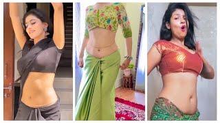 Hot Bhabhi & Girls in Low Waist Navel Saree Compilation #reels #saree  #navel #hip #lowwaistsaree