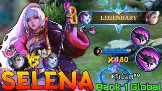 Hyper Carry Selena VS Supreme Aamon - Top 1 Global Selena by •᥅ꪊ᥇ꪗˣᵒ - Mobile Legends