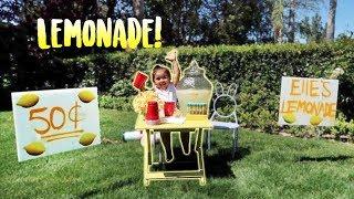 ELLES FIRST LEMONADE STAND SHE EARNS REAL MONEY