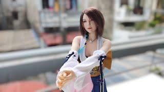 4K Unboxing Yuna Final Fantasy X with Realistic Silicone Phicen Body 12 action figure