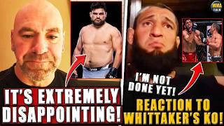 Dana White EXTREMELY DISSAPPOINTED w Kelvin Gastelums weight miss Conor injury updateWhittaker