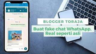 Cara buat fake chat WhatsApp untuk testimoni produk tanpa aplikasi tambahan
