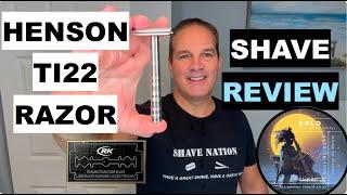 Henson Ti22 Titanium Razor Shave Review @geofatboy