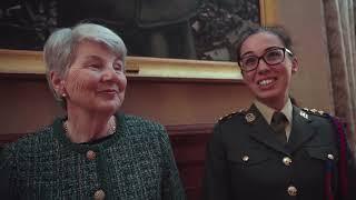 Unveiling Of Portrait of Lieutenant Dr. Brigid Lyons Thornton in McKee barracks