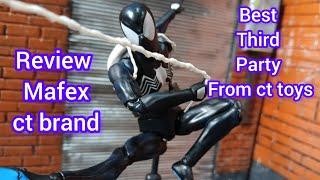 review mafex ct black symbiote Spider man #marvel #fyp #mafex #