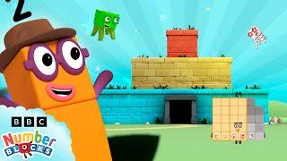 The Square Temple  Learn to count 1 to 100  Maths Cartoon for Kids  @Numberblocks