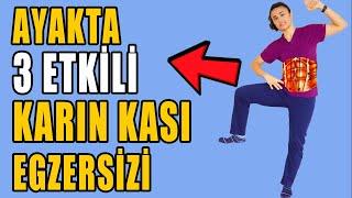 AYAKTA KARIN KASLARINIZI ÇALIŞTIRIN 3 ETKİLİ EGZERSİZ #aktifizyo #aktifizyo #karınkası