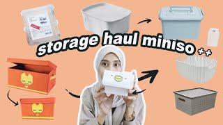 STORAGE HAUL MINISO - REVIEW STORAGE BOX SHOPEE HAUL PENYIMPANAN SERBAGUNA