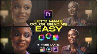 LETS MAKE COLOR GRADING EASY & FUN + FREE LUTs - ADOBE PREMIERE PRO