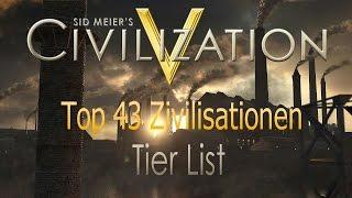 Civilization V Top 43 Zivilisationen Tier List GermanDeutsch 