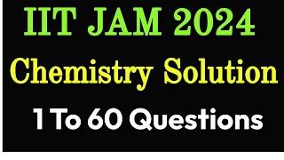 IIT JAM 2024 Chemistry Solution