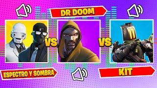 FORTNITE VOZ SECUACES DR DOOM VS ESPECTRO Y SOMBRA VS KIT