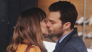 Fifty Shades Darker is Filming See Pics of Dakota Johnson and Jamie Dornans Steamy Kiss