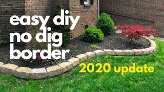 easy diy No Dig Border *2020 UPDATE*