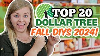 20 DOLLAR TREE FALL DIYS Easy but Impressive NOT TACKY 2024  Krafts by Katelyn