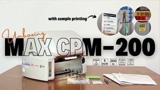 Unboxing the Thermal Printer MAX CPM-200 Print Laminate and Cut