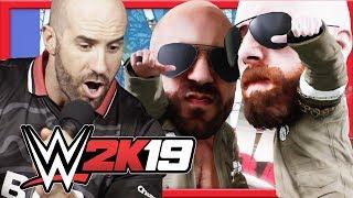 CESARO REACTS TO WWE 2K19 BIG HEAD ENTRANCE vs. THE NEW DAY