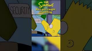 Bart gets caught shoplifting  The Simpsons #shorts