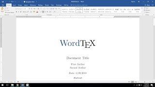 WordTeX - A WYSIPCTWOTCG Typesetting Tool