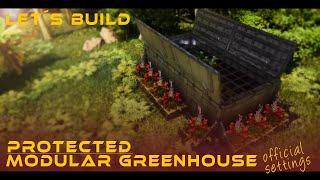 ARK  ASA Protected Modular Greenhouse Build  Official Settings  So many disadvantages uff 