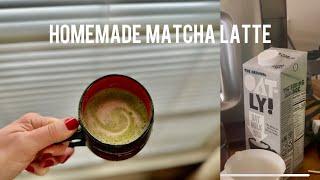 Homemade Matcha Latte with Oatly Oat Milk  Save Money  Copycat Starbucks