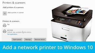 Windows 10 How to install a network printer and what to do if its not found