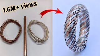 making a ring from copper and silver wire  How its made jewellery making gold Smith Luke