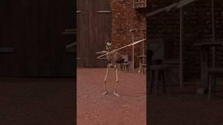 Skeleton Horde Training #shorts #blender #animation