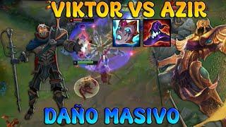 Así se JUEGA AZIR contra VIKTOR  League Of Legends Gameplay