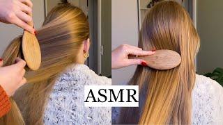 ASMR  SHE KEPT FALLING ASLEEP  Slow Hair Play & Hair Brushing For Deep Relaxation no talking