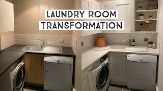 UTILITYLAUNDRY ROOM TRANSFORMATION  BEFORE AND AFTER