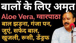 Rajiv Dixit- बालों की समस्याओं के लिए आयुर्वेदिक रामबाण उपचार  Uses of Aloevera gel एलोवेरा