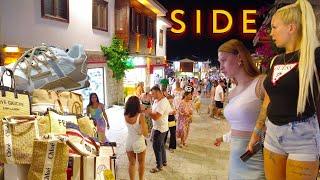 Antalya SIDE Eski şehir PROMENADE VE ALIŞVERİŞ CADDESİ  TÜRKİYE #türkiye #side #antalya