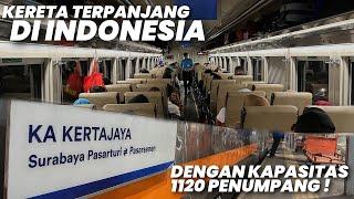 1120 PENUMPANG DENGAN PANJANG KERETA MENCAPAI 320 METER‼️Naik KA Kertajaya Surabaya - Jakarta